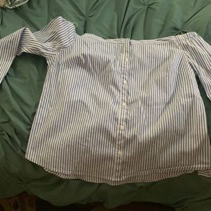 Express shirt, size large, over the shoulder